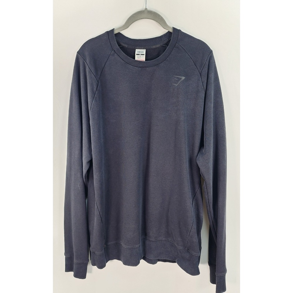 Gymshark Bold Crew Neck Sweatshirt Men's 2XL Black Soft Lightweight